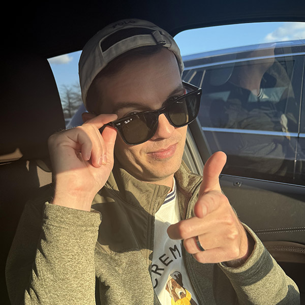Tyler working on Gradly AI in the early days